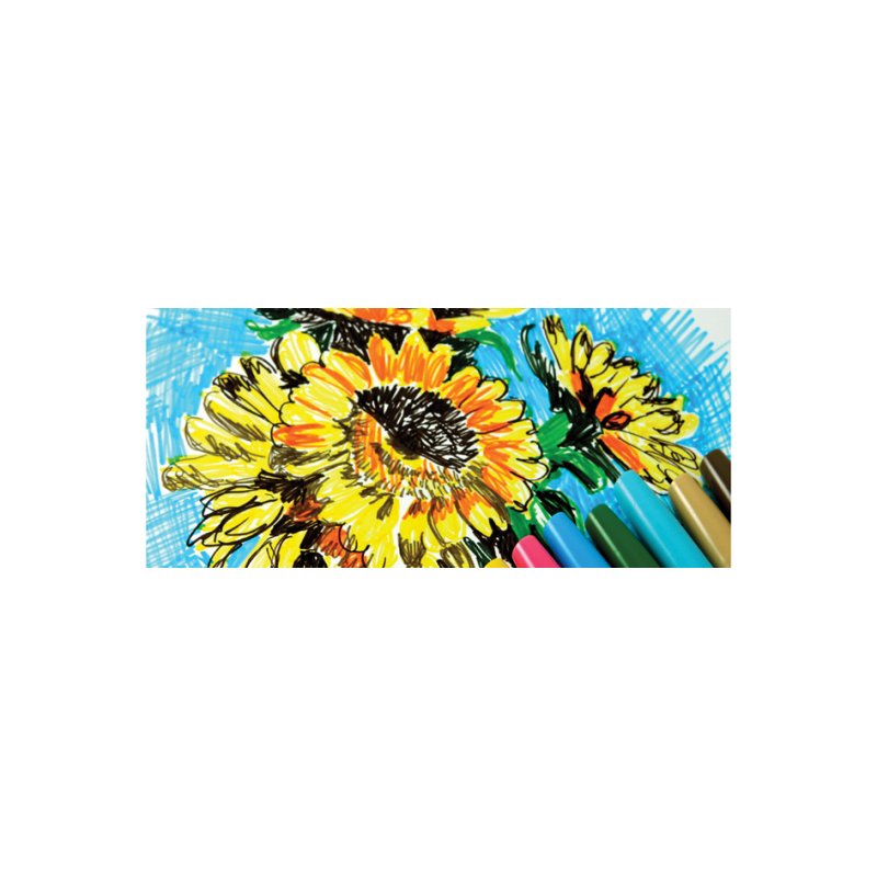 Pentel Arts Sign Pen marqueur, 0,8 mm, jaune